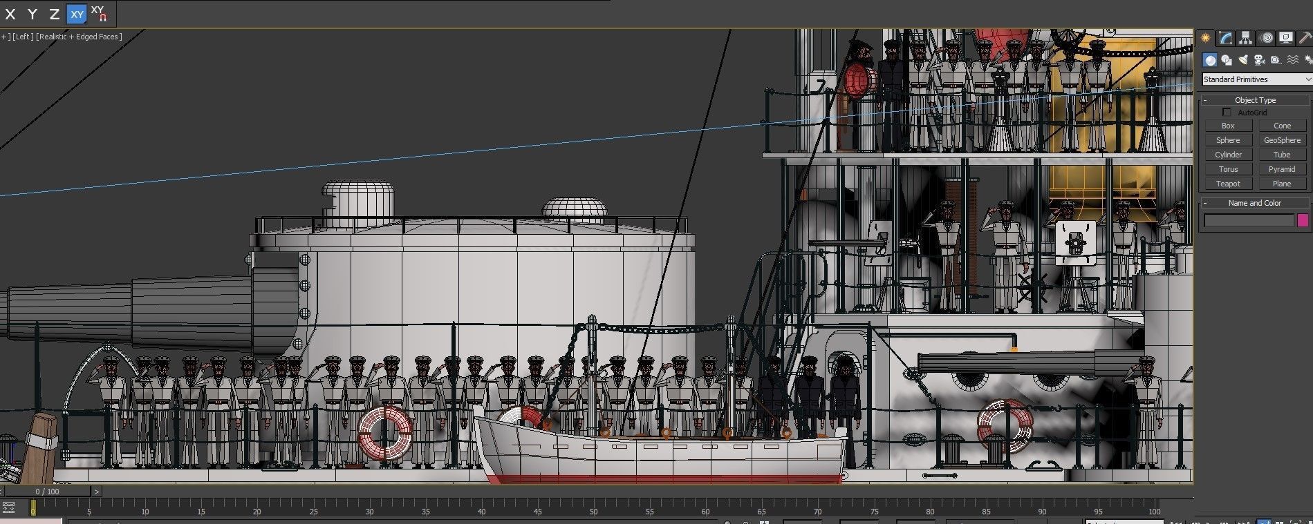Battleship Petropavlovsk 1899 3D model_10