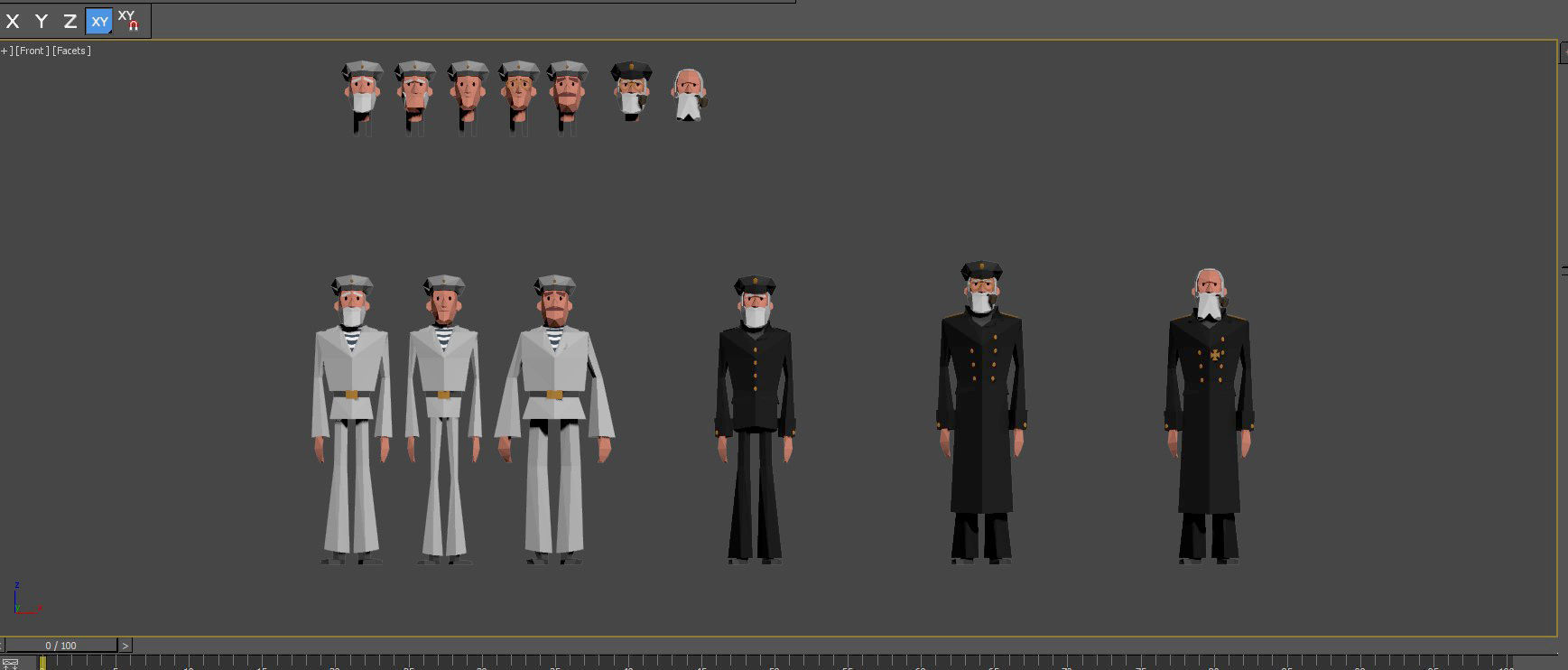 Battleship Petropavlovsk 1899 3D model_16