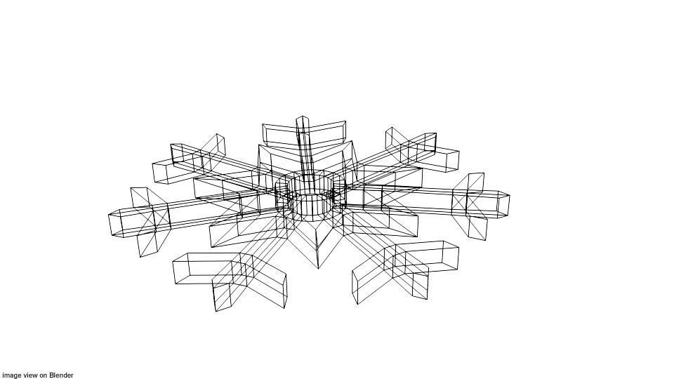 Snowflake - Type 3 3D model_3
