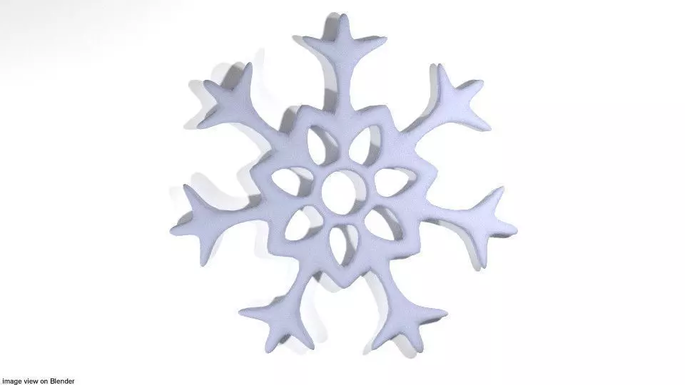 Snowflake - Type 3 3D model_0