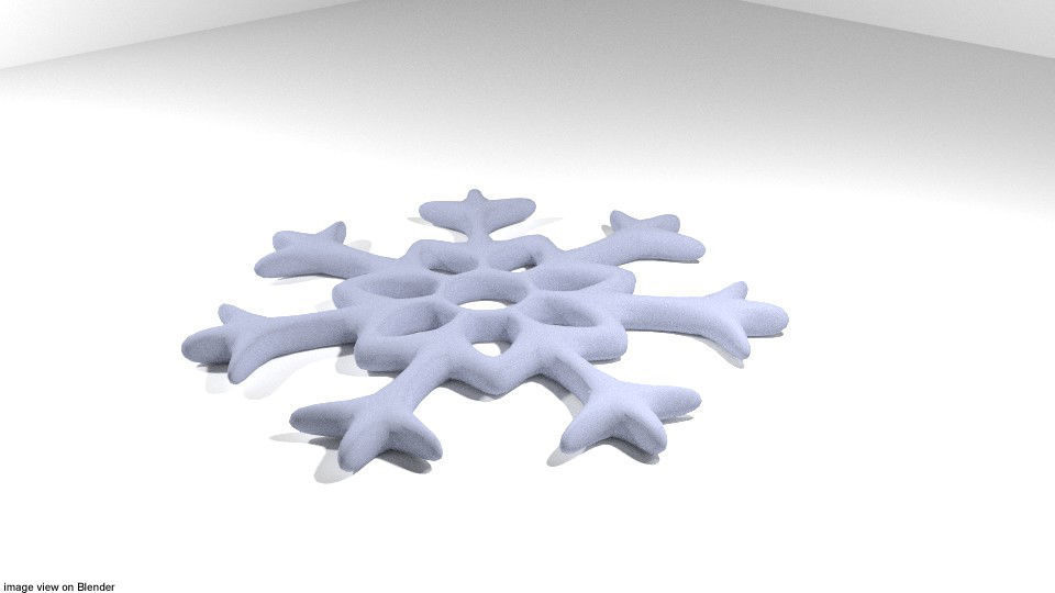 Snowflake - Type 3 3D model_1