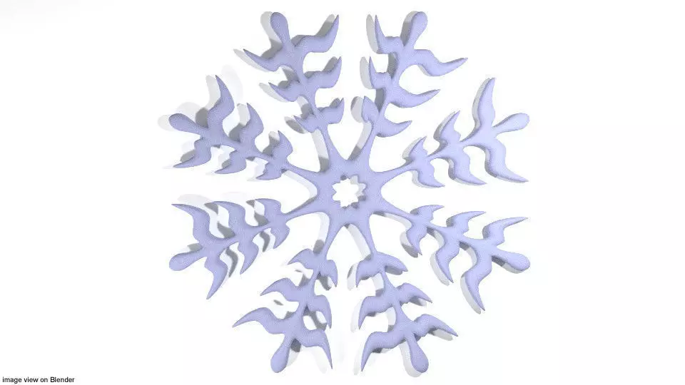 Snowflake - Type 4 3D model