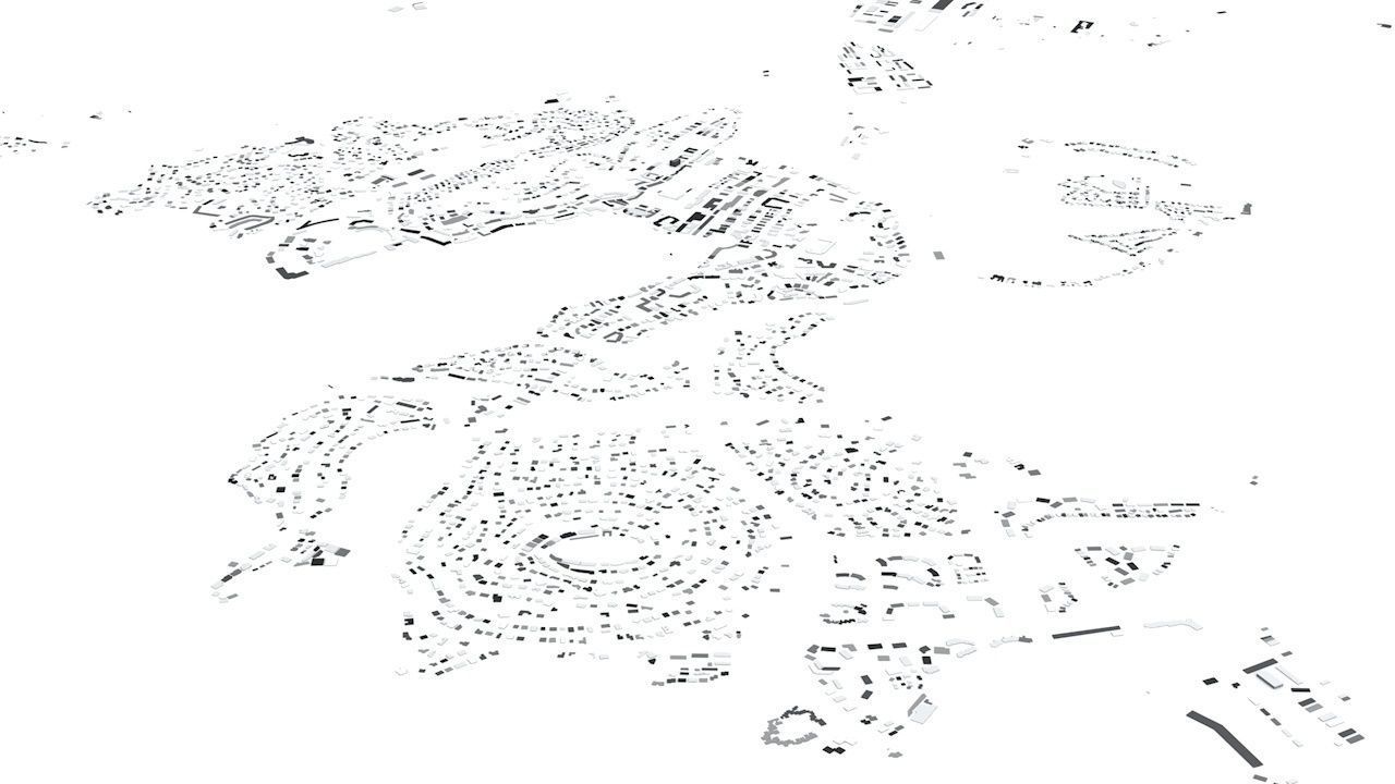 Palma De Mallorca Streets and Buildings 3D model_9