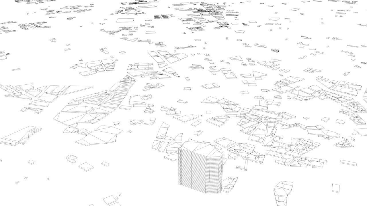 Palma De Mallorca Streets and Buildings 3D model_11