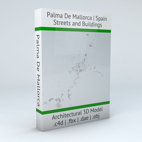 Palma De Mallorca Streets and Buildings 3D model