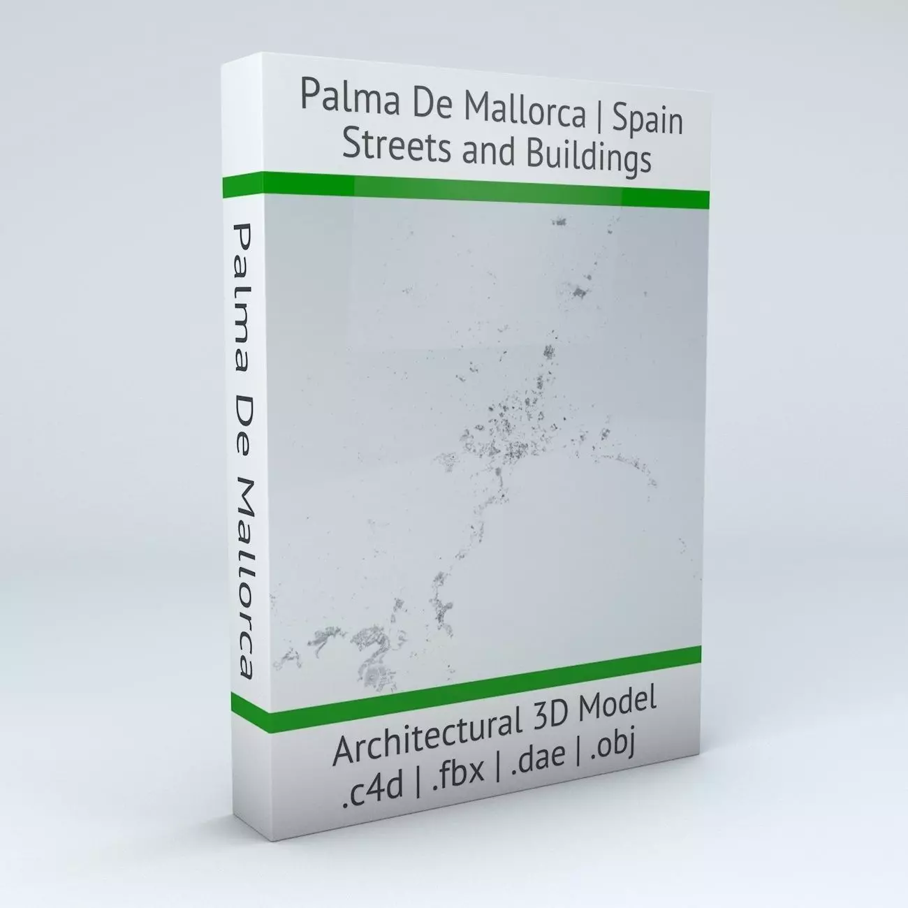 Palma De Mallorca Streets and Buildings 3D model_0