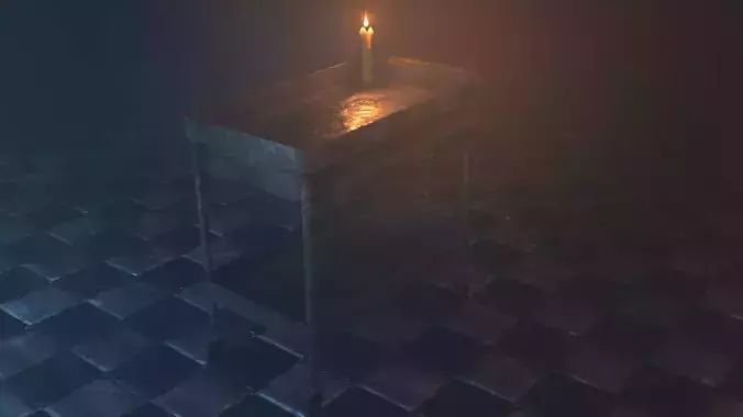 Old Hospital Table on Wheels