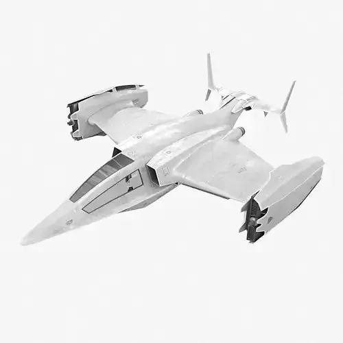 Spaceship fighter jet 3D model