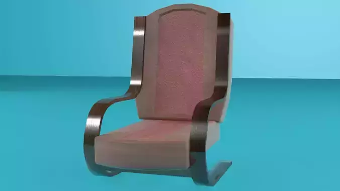 Modern leather armchair 