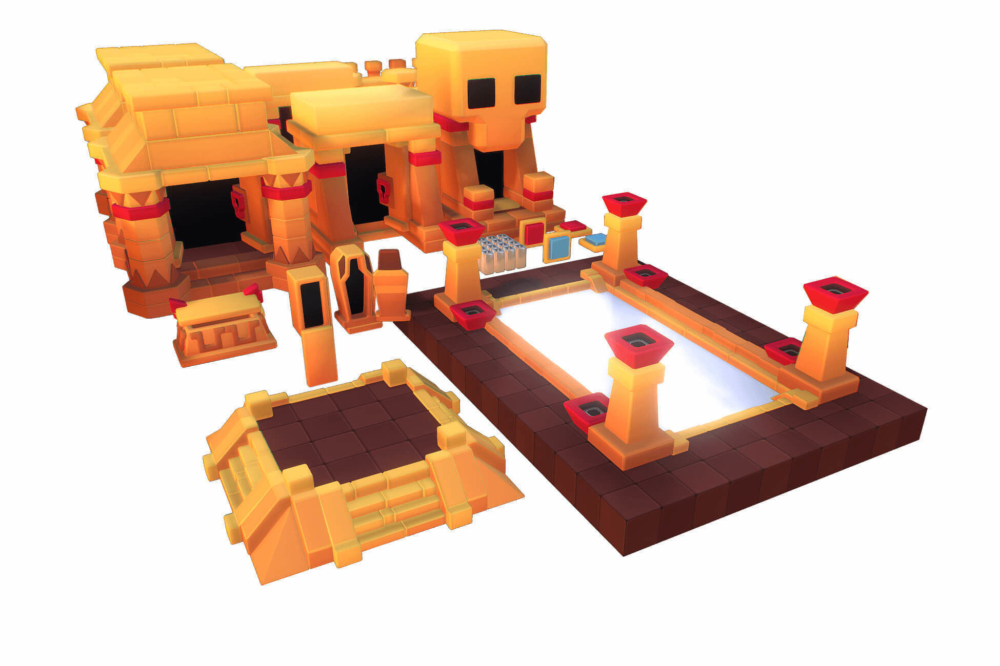 Dessert Temple - Proto Series Low-poly 3D model_7