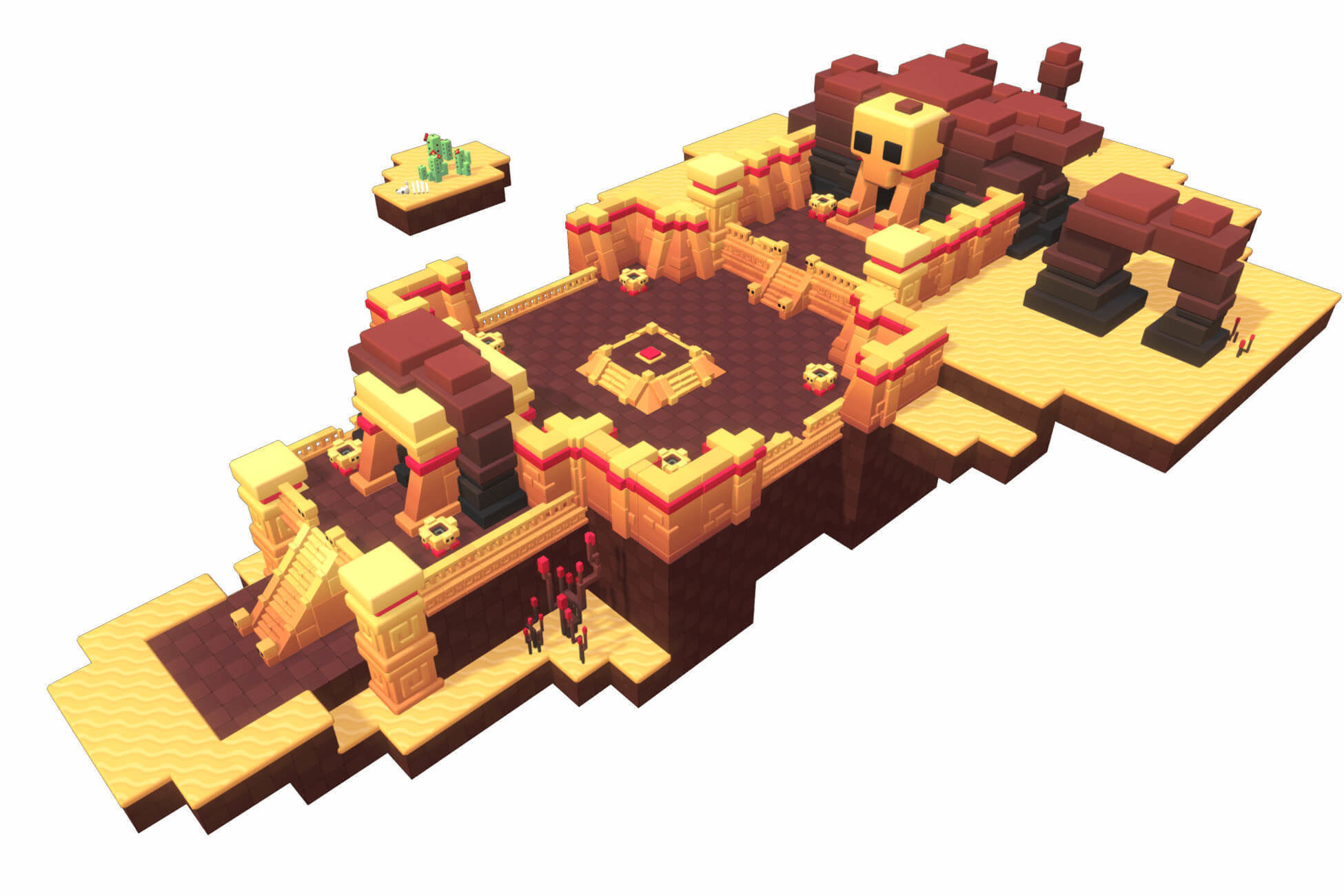 Dessert Temple - Proto Series Low-poly 3D model_1