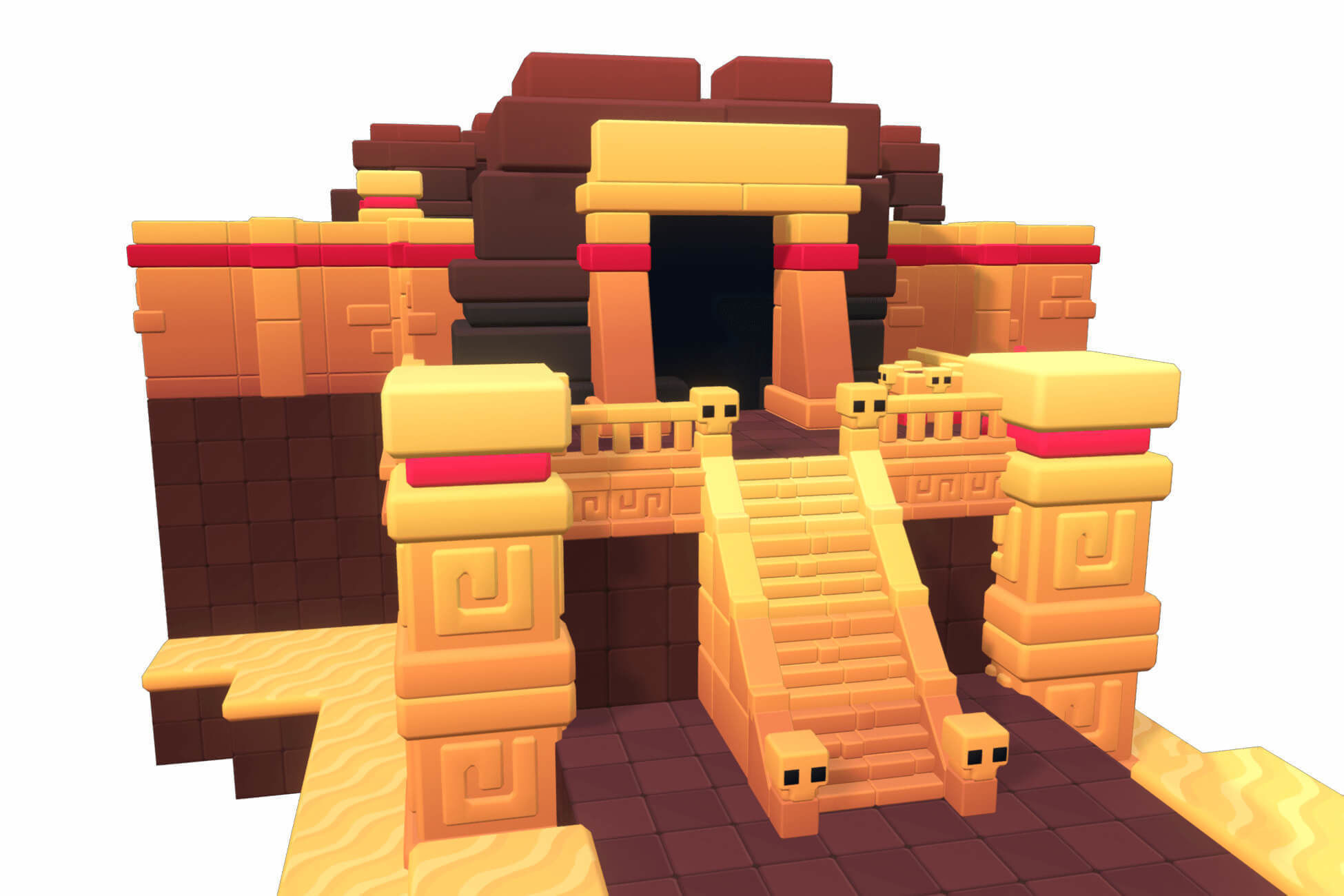 Dessert Temple - Proto Series Low-poly 3D model_9