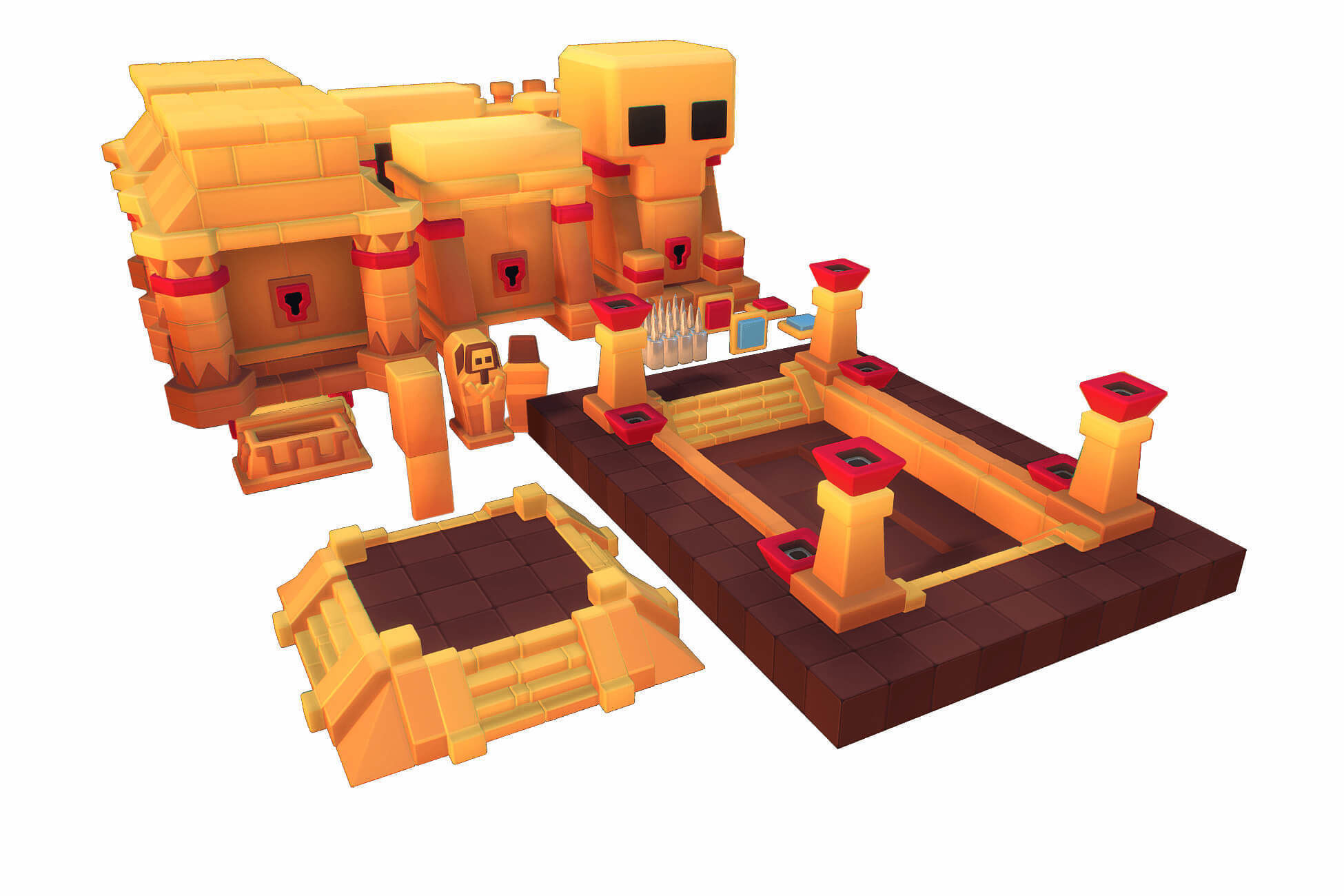 Dessert Temple - Proto Series Low-poly 3D model_8