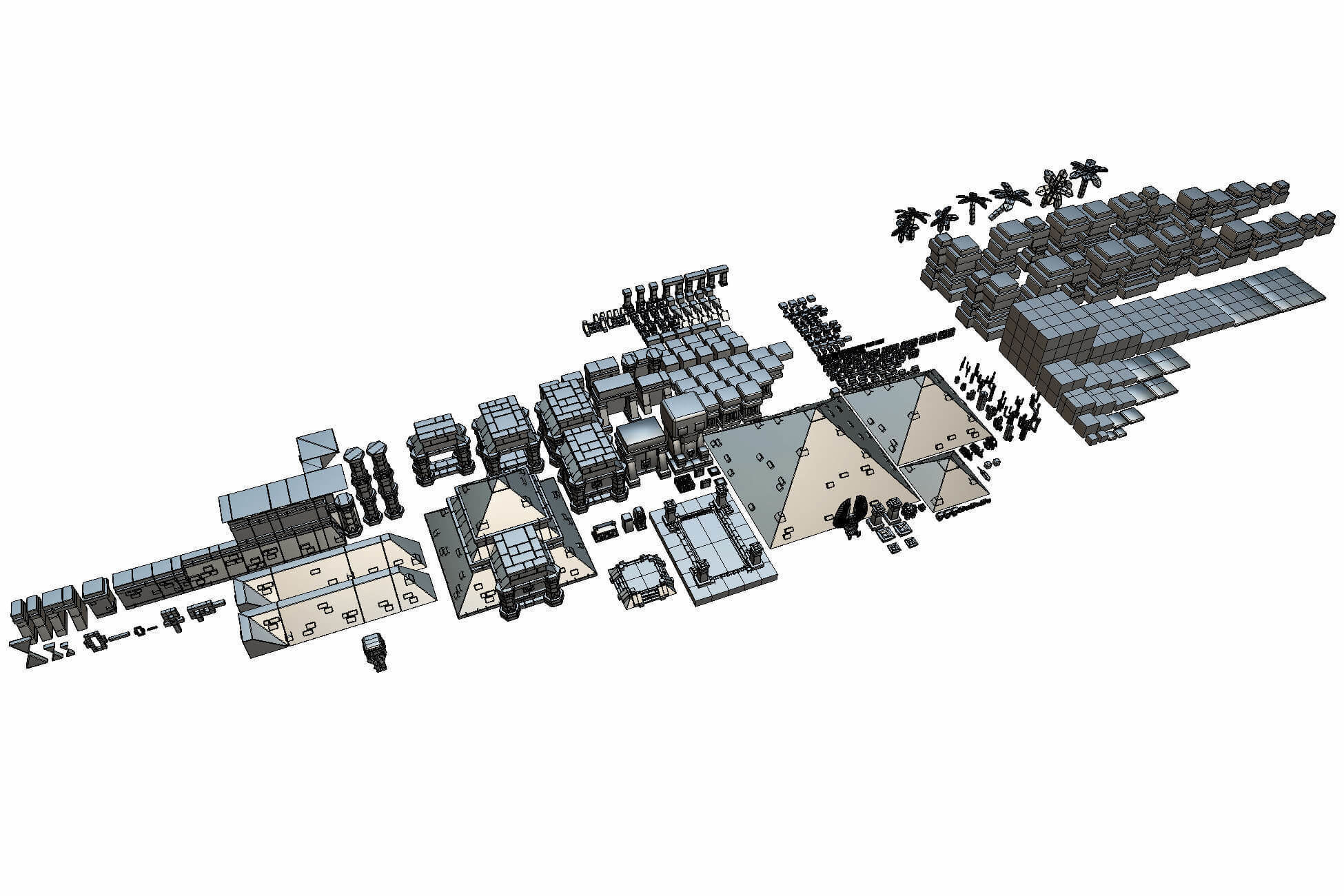 Dessert Temple - Proto Series Low-poly 3D model_4