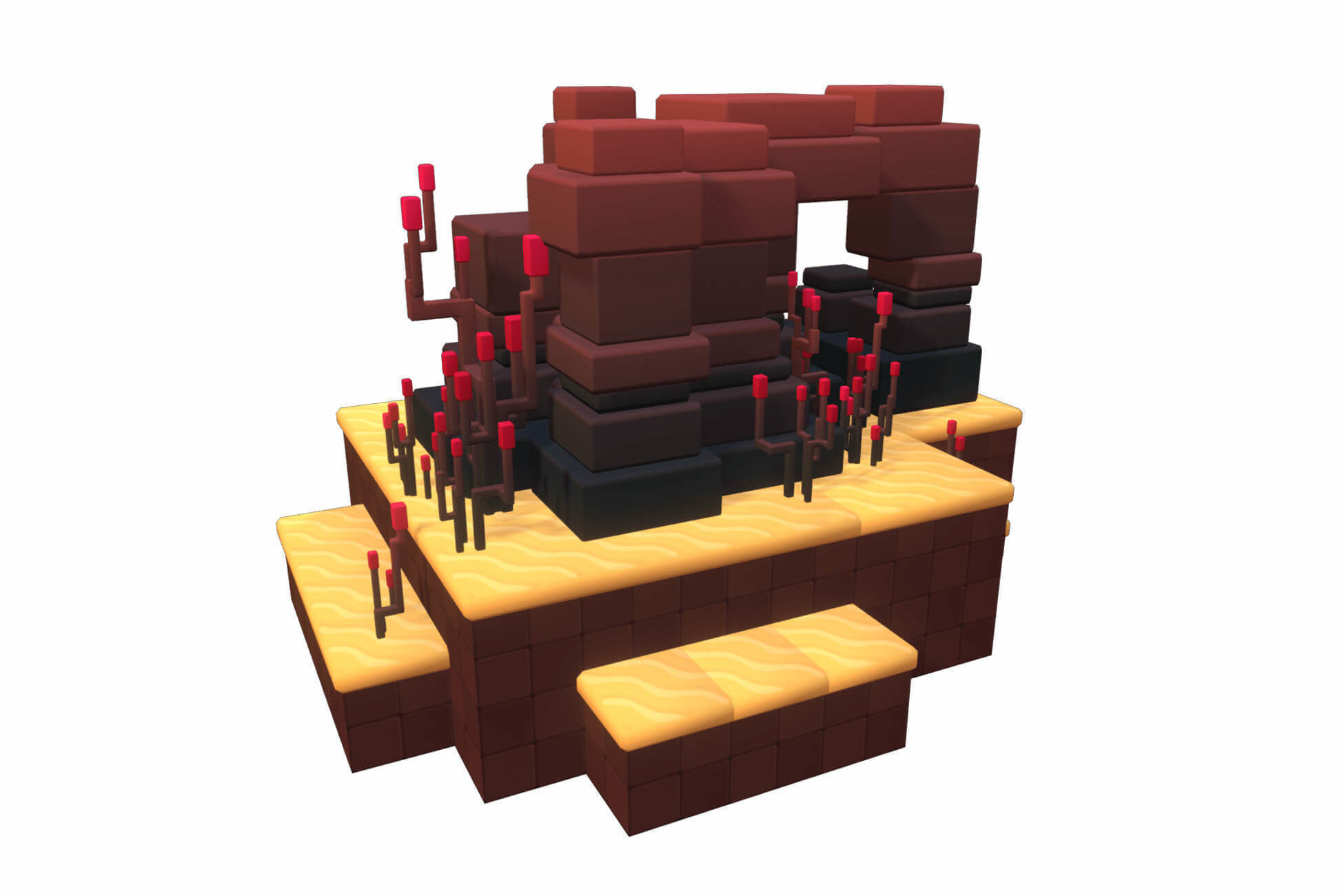 Dessert Temple - Proto Series Low-poly 3D model_14