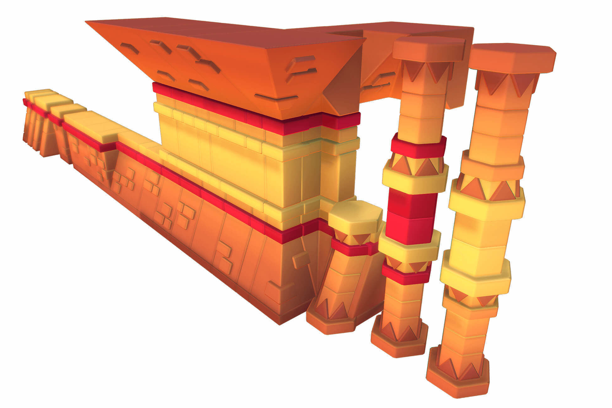 Dessert Temple - Proto Series Low-poly 3D model_21