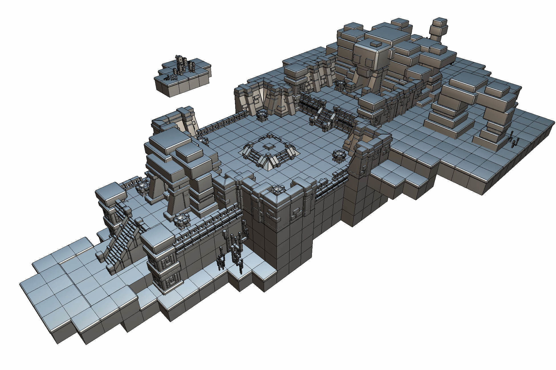 Dessert Temple - Proto Series Low-poly 3D model_2