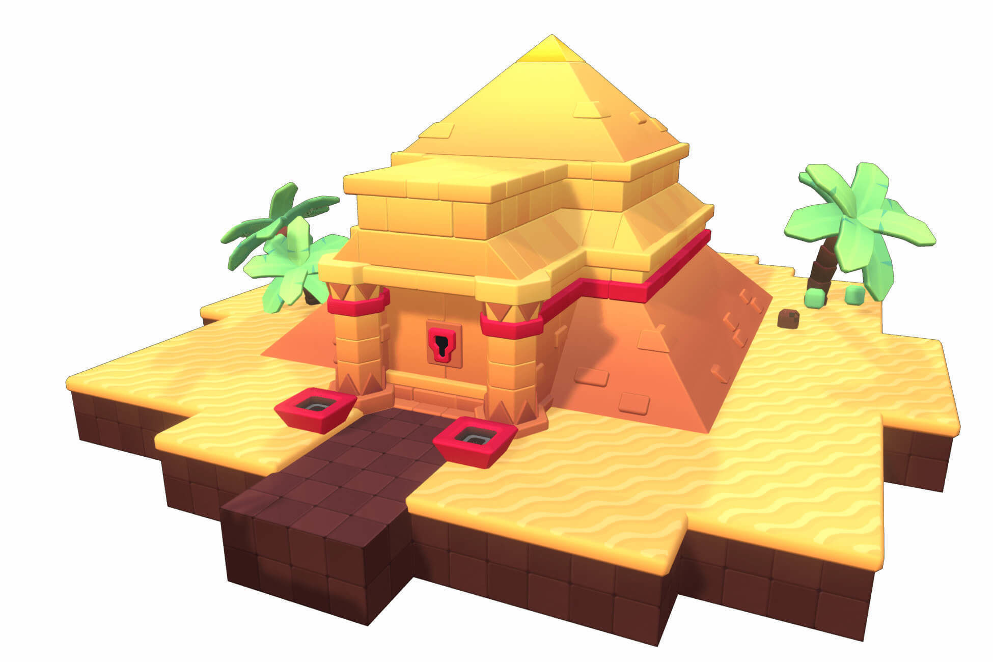 Dessert Temple - Proto Series Low-poly 3D model_10