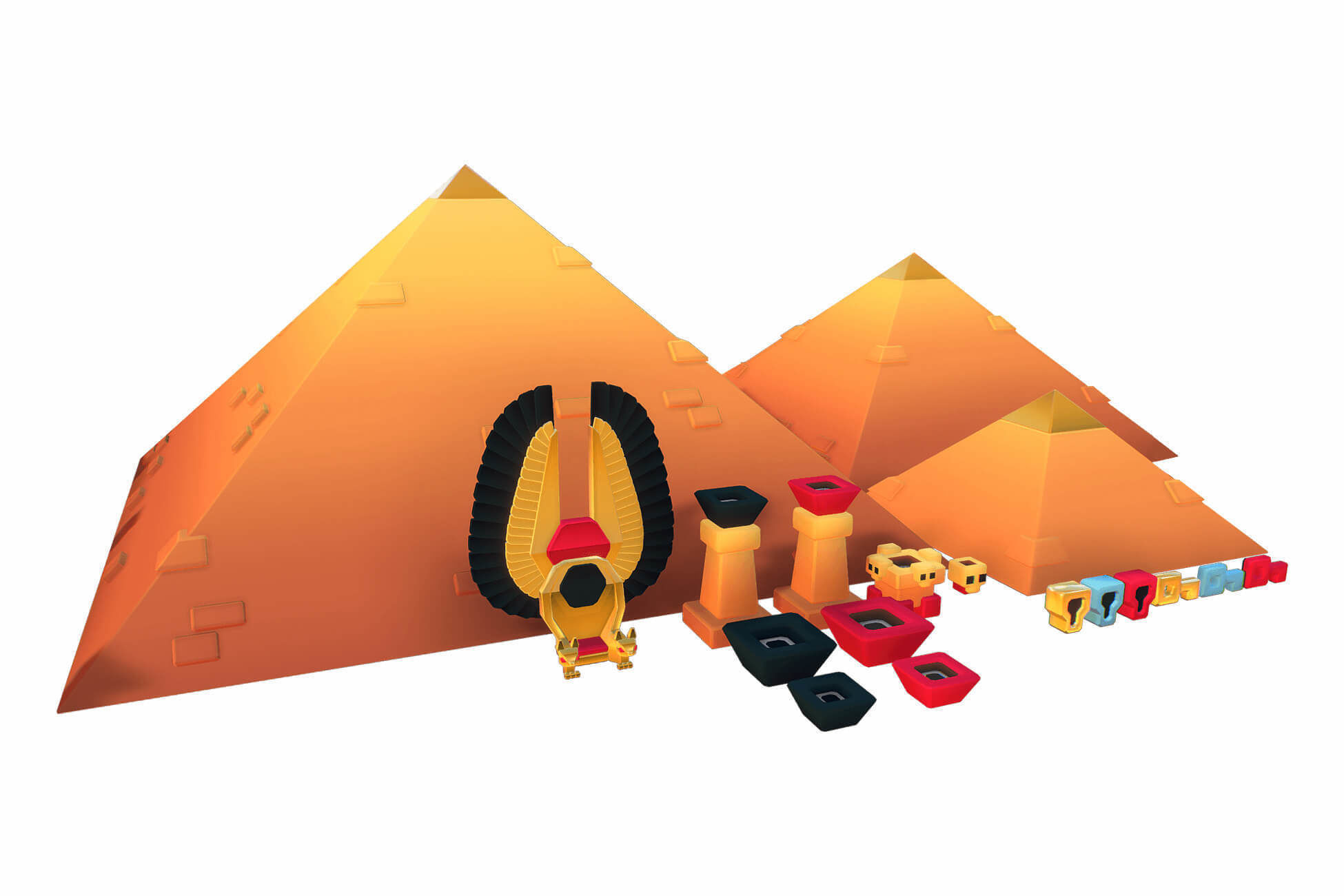 Dessert Temple - Proto Series Low-poly 3D model_12