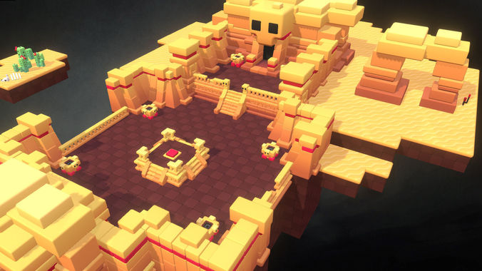 Dessert Temple - Proto Series Low-poly 3D model