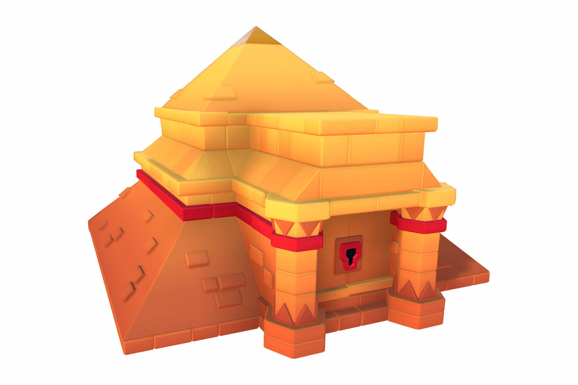 Dessert Temple - Proto Series Low-poly 3D model_11