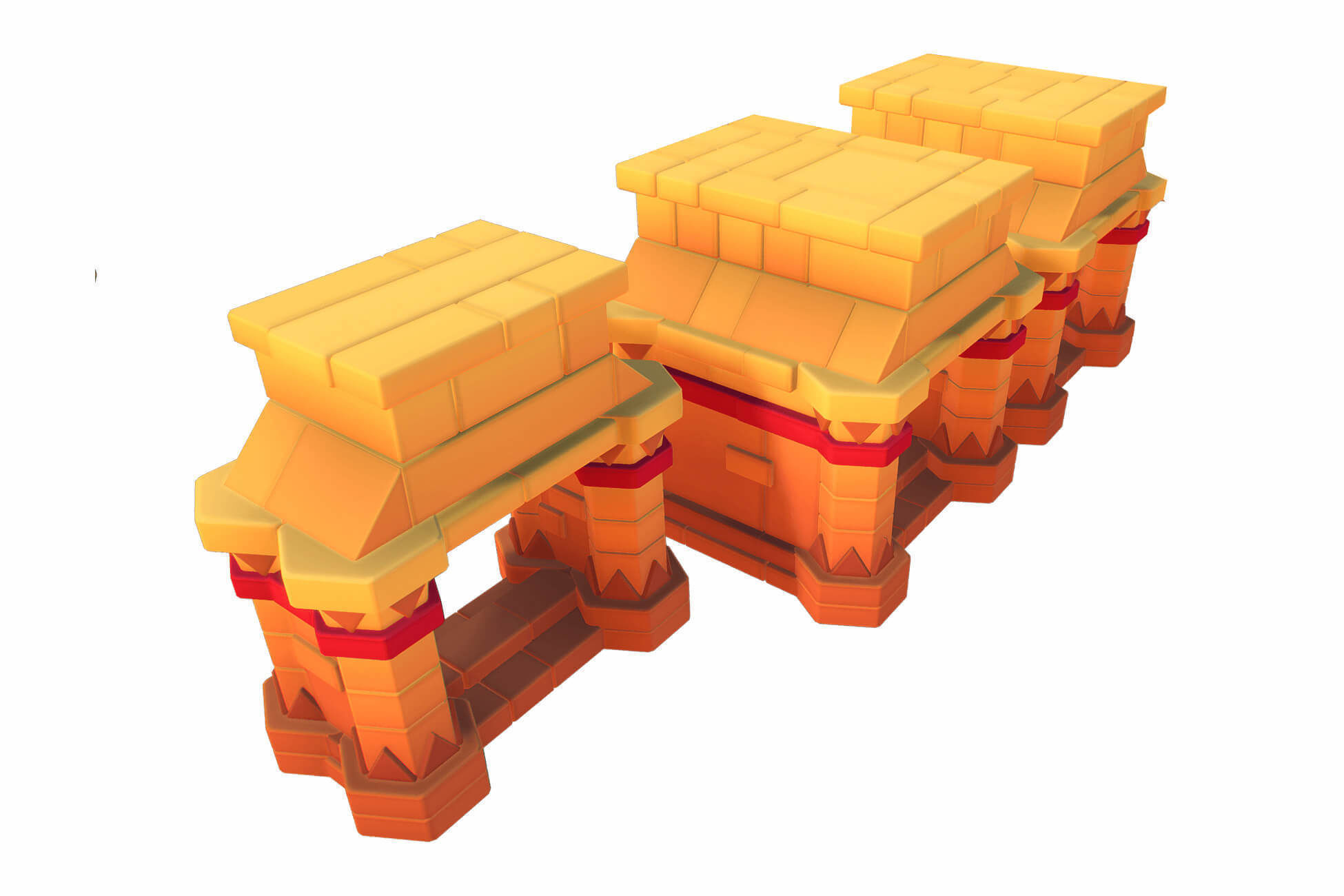 Dessert Temple - Proto Series Low-poly 3D model_23