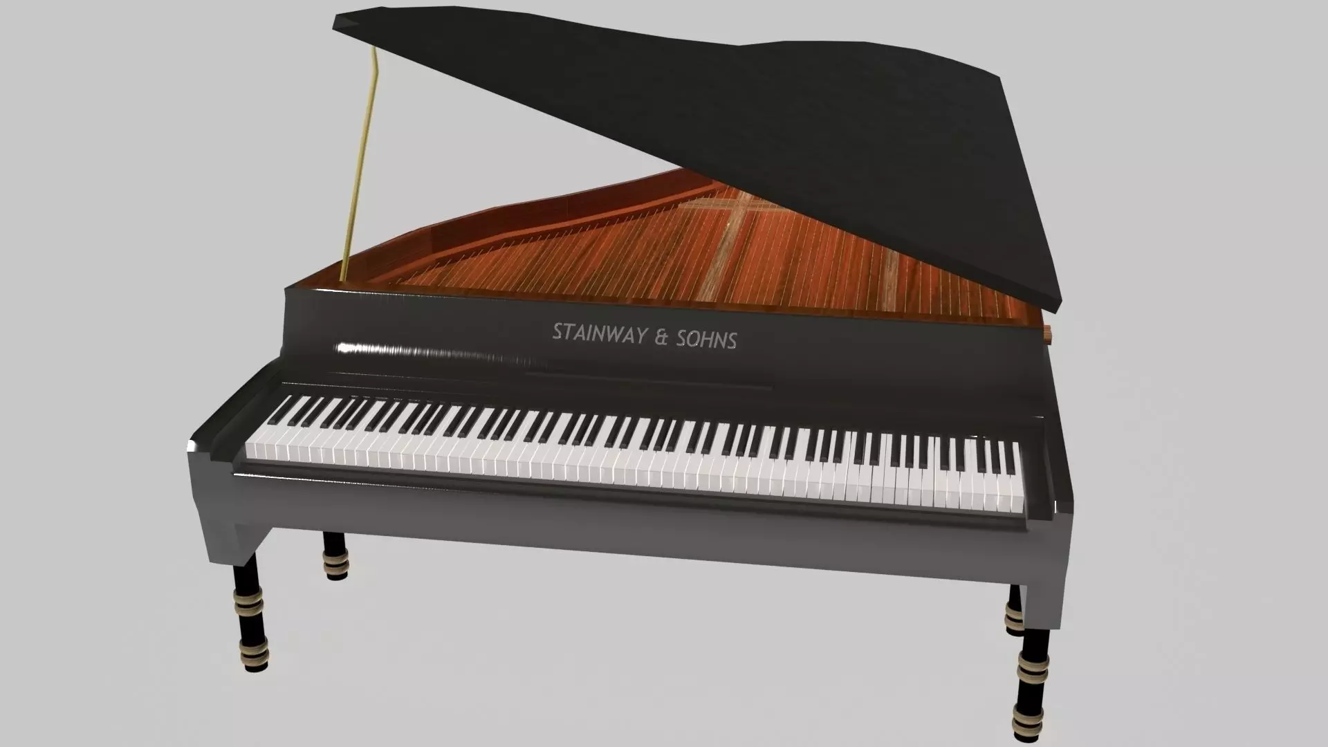Steinway Piano model 3D model_0
