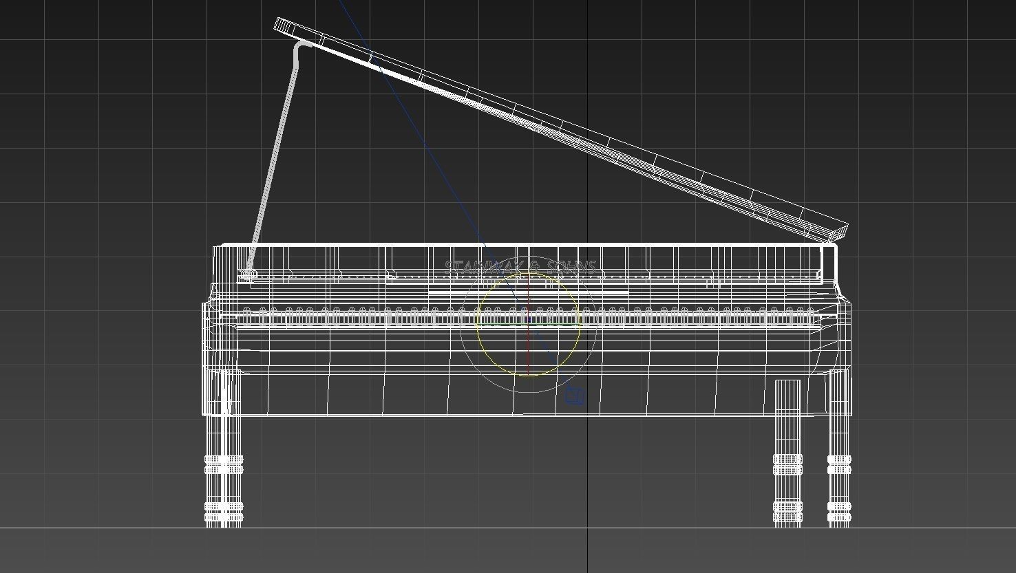 Steinway Piano model 3D model_3