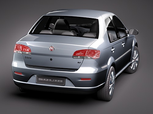 fiat new siena 2009 3D model_5