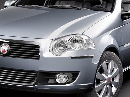 fiat new siena 2009 3D model_2