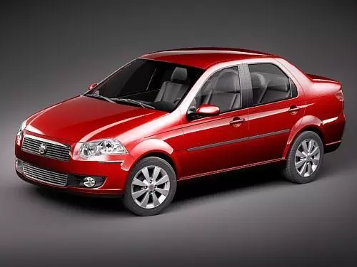 fiat new siena 2009 3D model_0