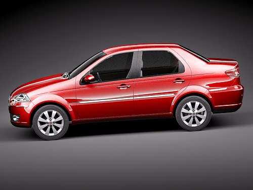 fiat new siena 2009 3D model_6