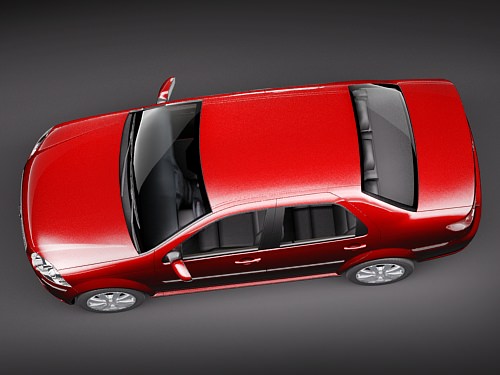 fiat new siena 2009 3D model_7