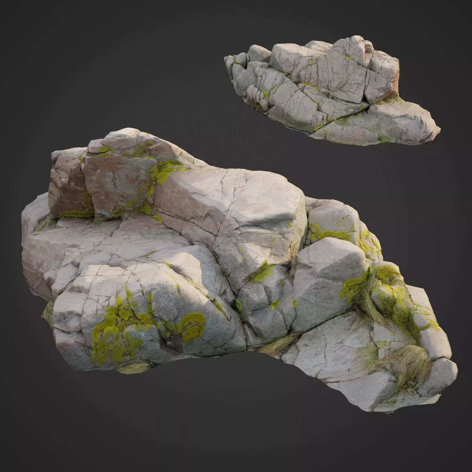 3d scanned nature stone 031 Low-poly 3D model_0