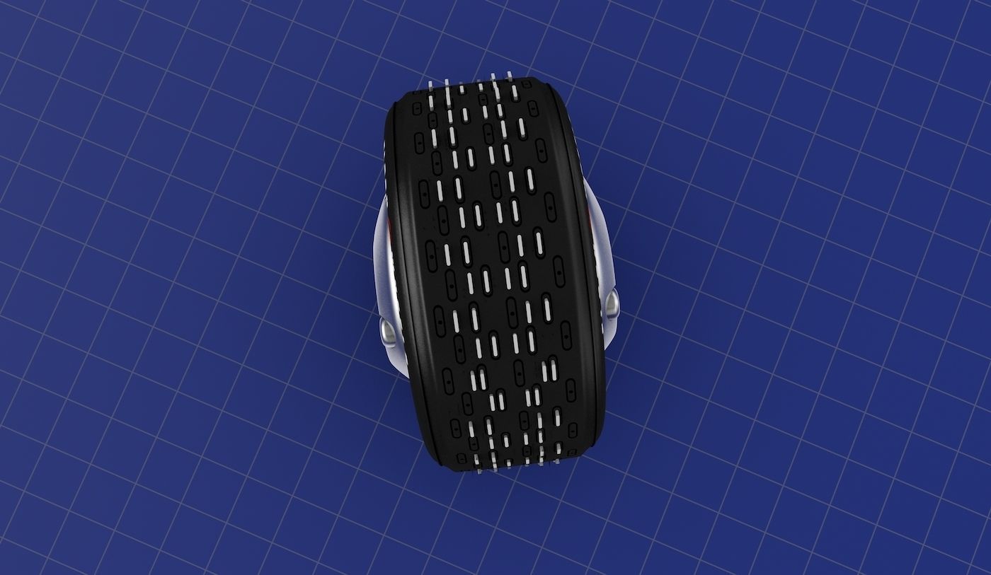 Flash Wheels Concept Tyre Illuminating Rim 3D model_3