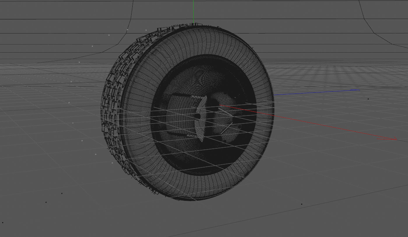Flash Wheels Concept Tyre Illuminating Rim 3D model_5
