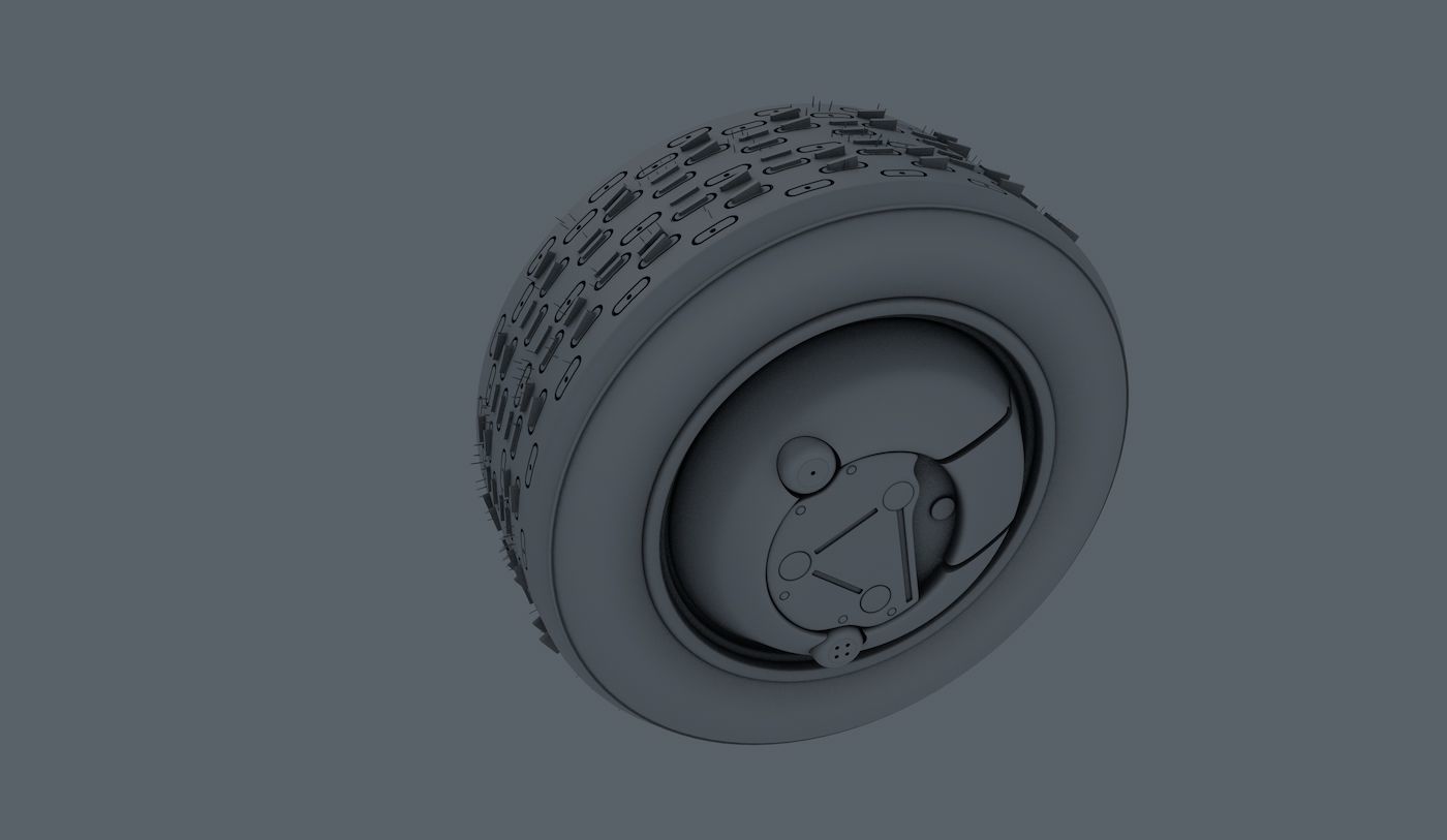 Flash Wheels Concept Tyre Illuminating Rim 3D model_4