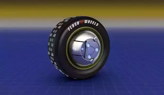 Flash Wheels Concept Tyre Illuminating Rim 3D model Flash Wheels Concept Tyre Illuminating Rim 3D model
