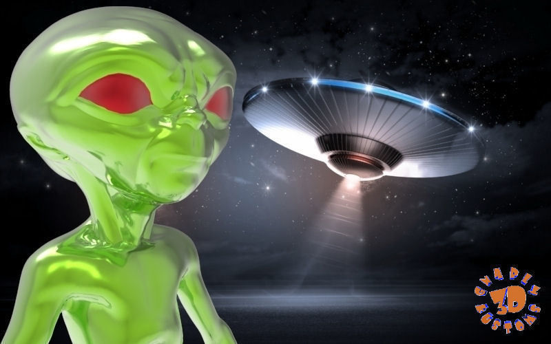 Alien figure with eyes 3D print model_5