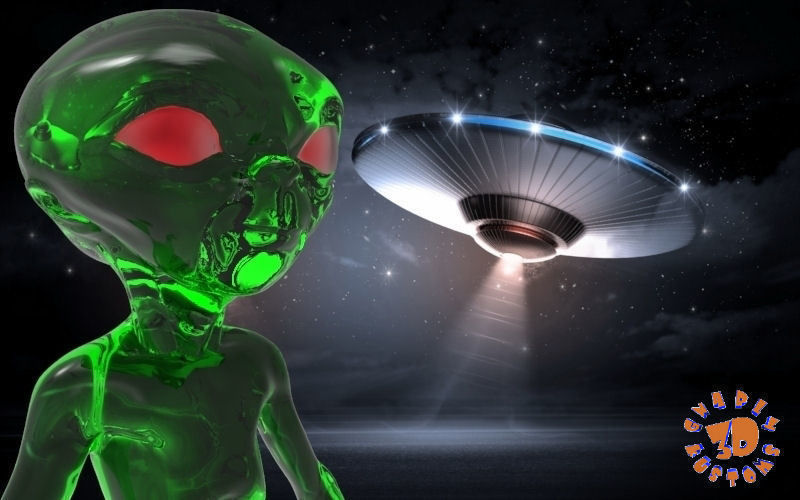 Alien figure with eyes 3D print model_3