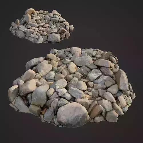 3d scanned nature stone 032