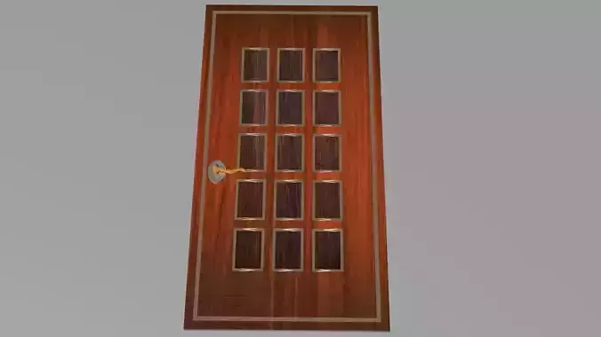 Room door 3D model 
