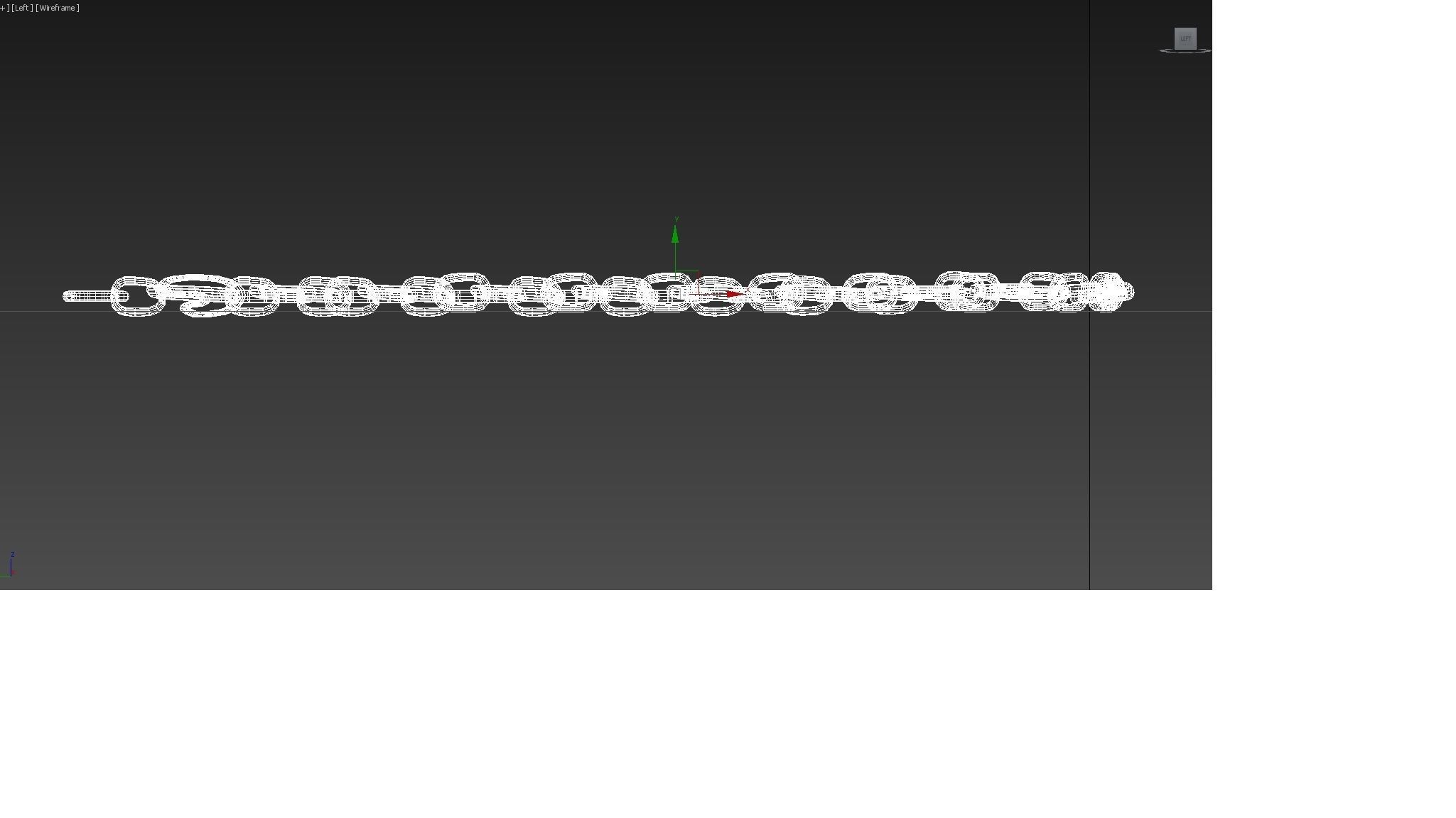 Golden neck chain 3D model Low-poly 3D model_7