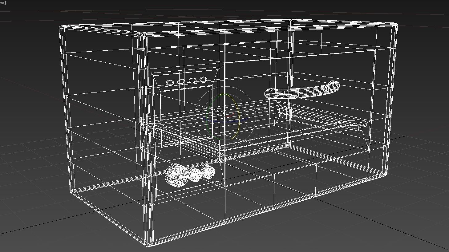 Microvawe 3D concept model Low-poly 3D model_8