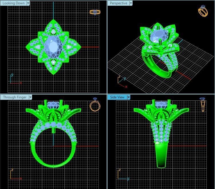 Ring T00244 3D print model_2