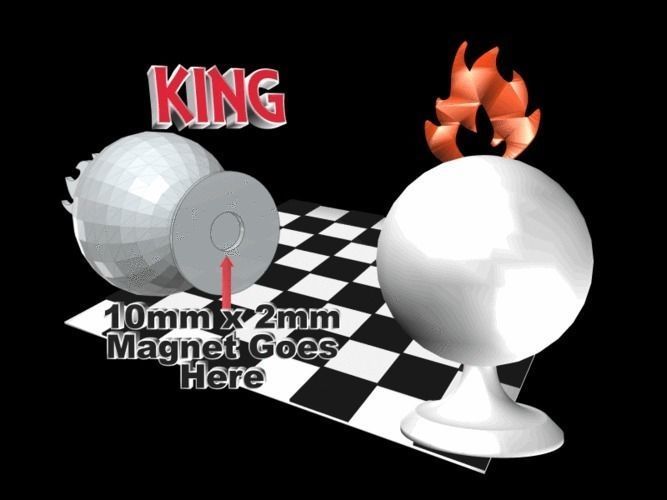The Space Travel Chess Set just print and add magnets 3D print model_4