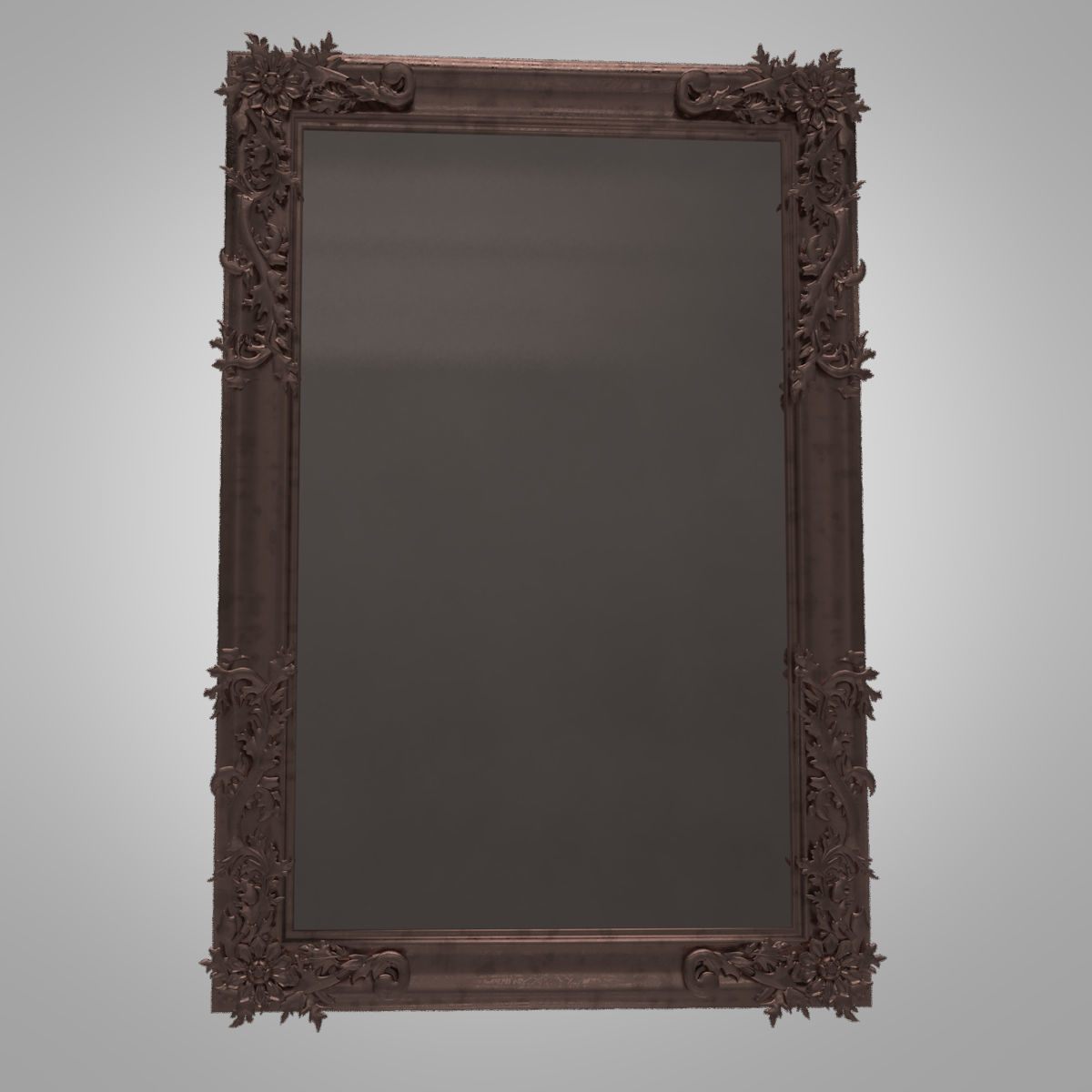 Vintage Barocco Mirror 3D model_6