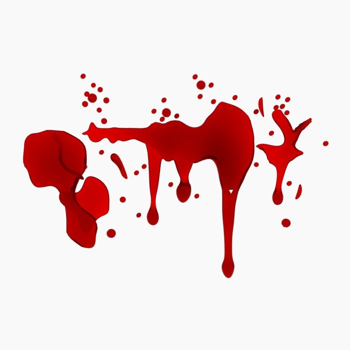 Blood Splash 2 Low-poly 3D model_1