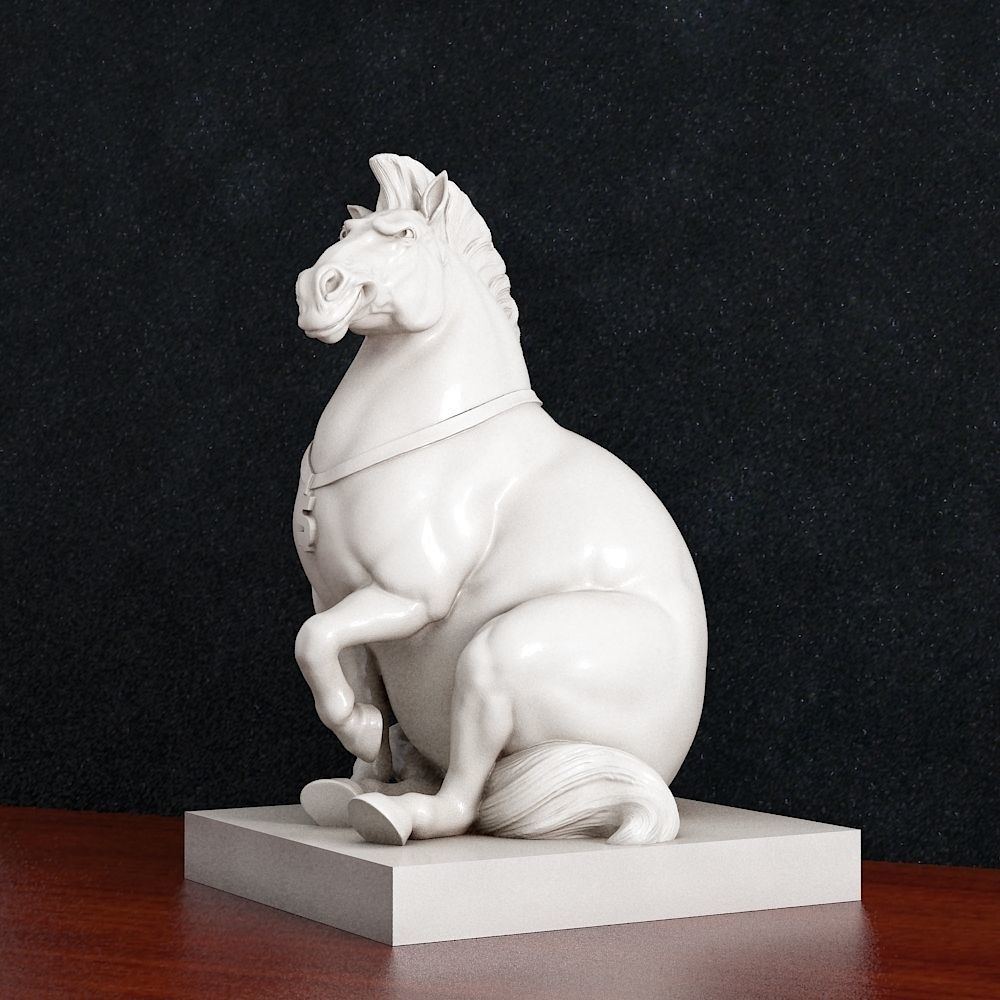 Horse money box 3D print model_1