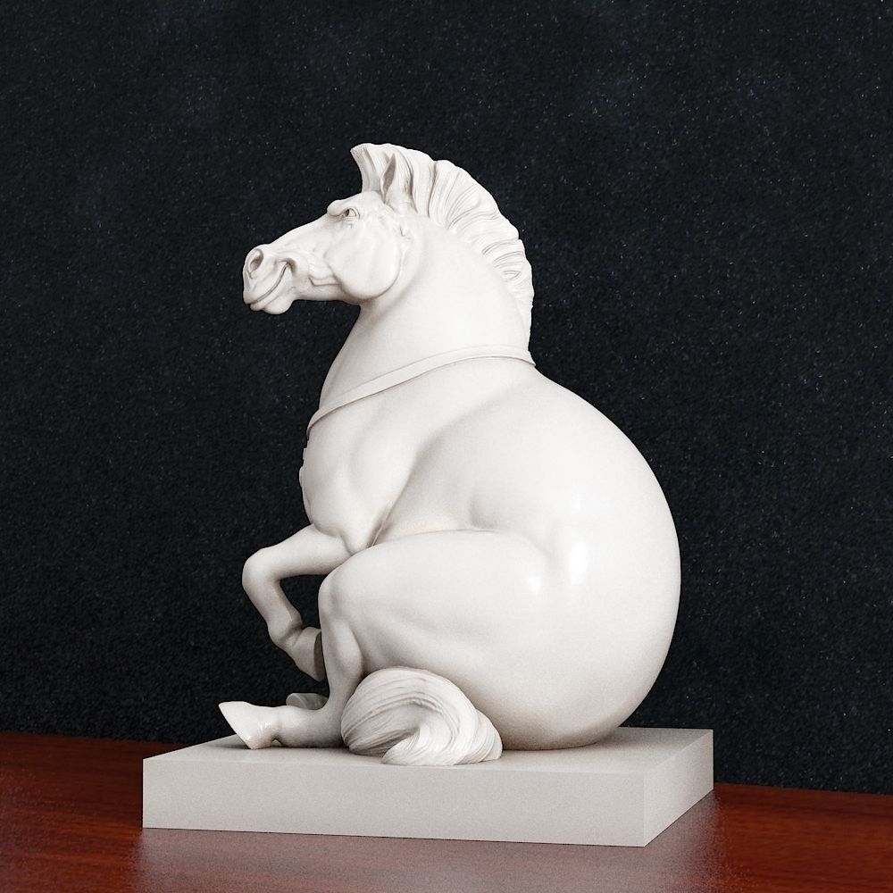 Horse money box 3D print model_2
